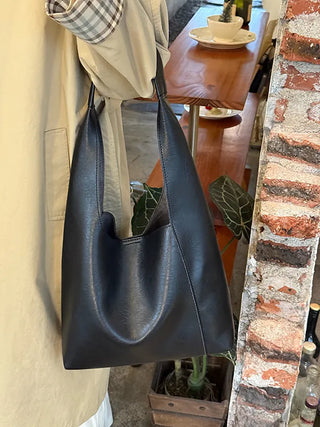 soft leather tote
