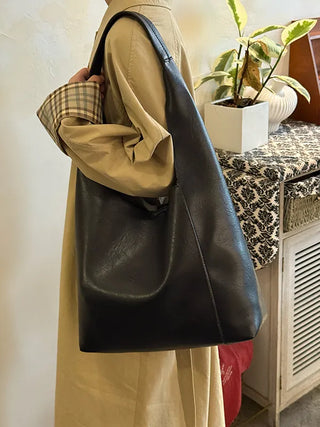 soft leather tote