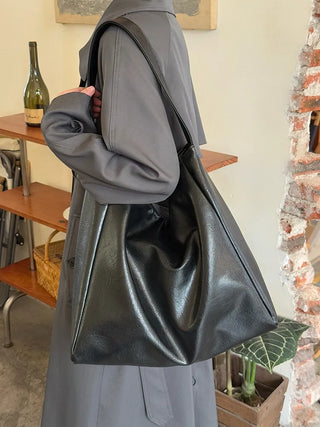soft leather tote