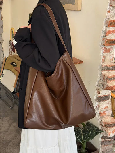 soft leather tote