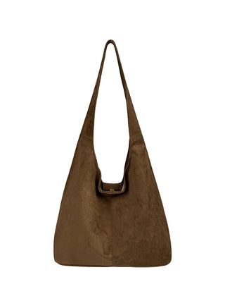 suede tote bag