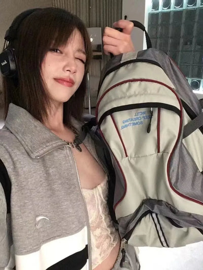 retro student backpack