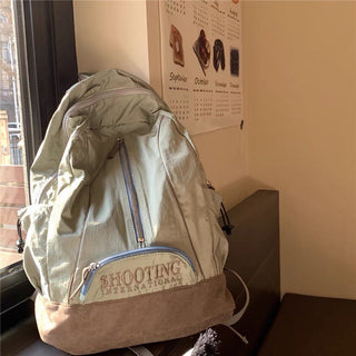 embroidered college backpack