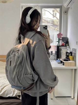 embroidered college backpack