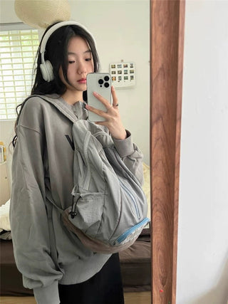 embroidered college backpack