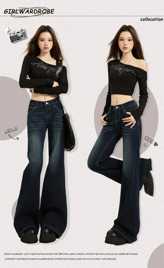 velvet wide jeans