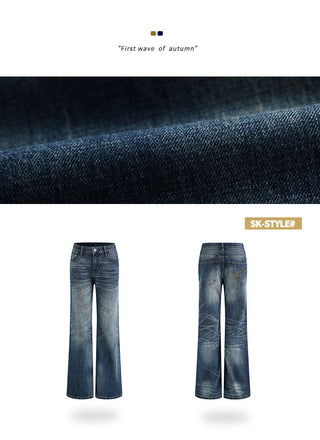 low waist bell-bottom