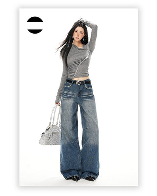 low waist flare jeans