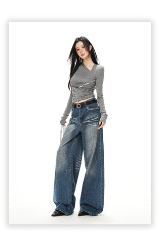 low waist flare jeans