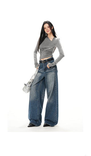 low waist flare jeans