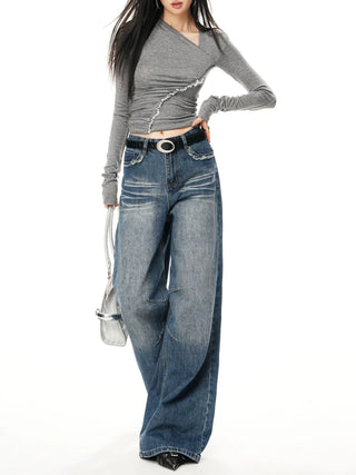 low waist flare jeans