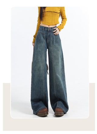 high waist wide jeans