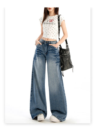 high waist wide jeans