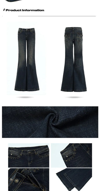 low waist bell-bottom