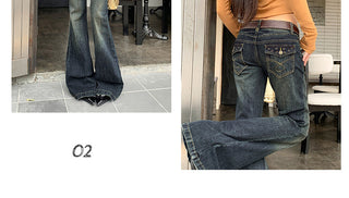 low waist bell-bottom