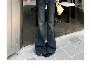 low waist bell-bottom