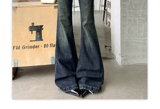 low waist bell-bottom