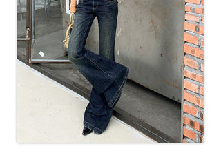 low waist bell-bottom