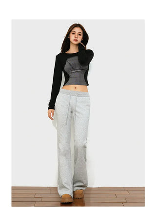 hip-hugger flare jeans