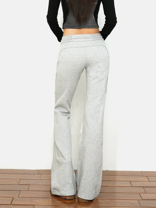 hip-hugger flare jeans