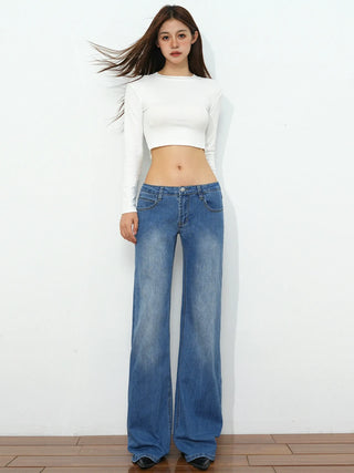 loose flare jeans