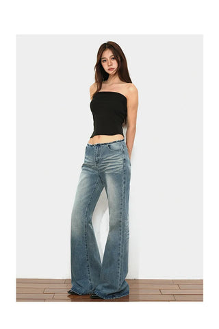 loose flared jeans