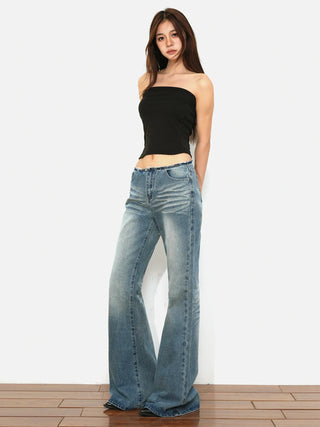 loose flared jeans