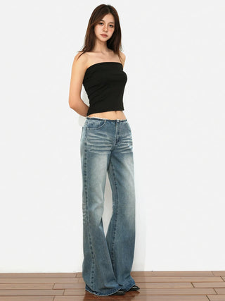 loose flared jeans
