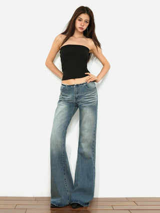 loose flared jeans