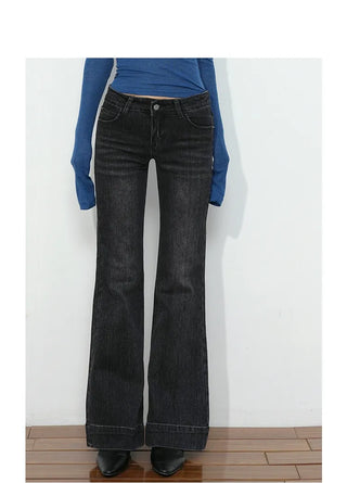 low waist flare jeans