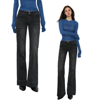 low waist flare jeans