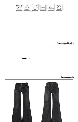 low waist flare jeans