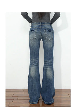 low waist flare jeans