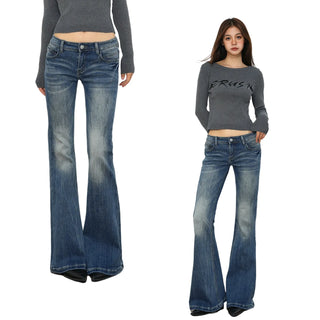 low waist flare jeans
