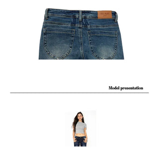 low waist flare jeans