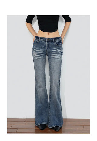 low waist flare jeans
