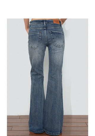 low waist flare jeans