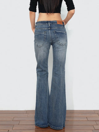 low waist flare jeans