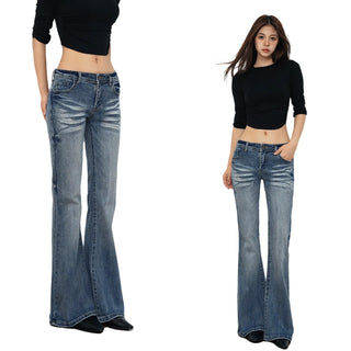 low waist flare jeans
