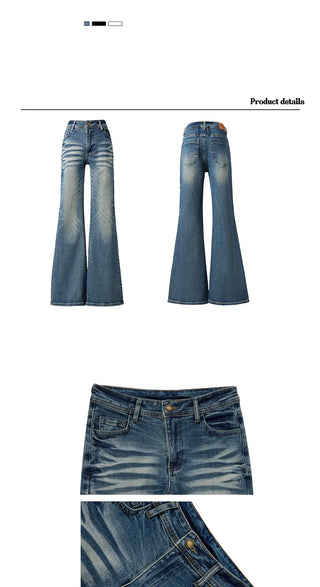 low waist flare jeans