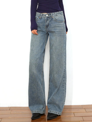 low waist straight jeans