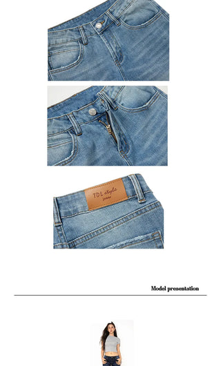 low waist straight jeans