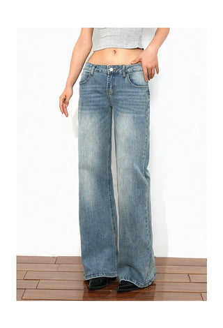 low waist straight jeans