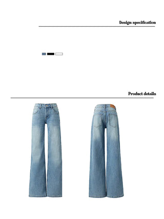 low waist straight jeans