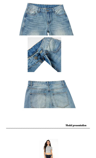 low waist straight jeans