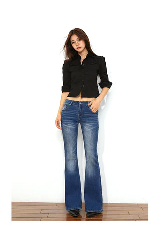 mid-low flare jeans