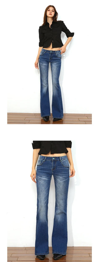 mid-low flare jeans