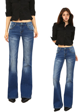 mid-low flare jeans