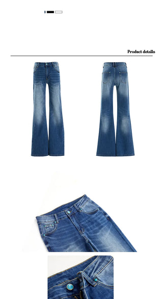 mid-low flare jeans