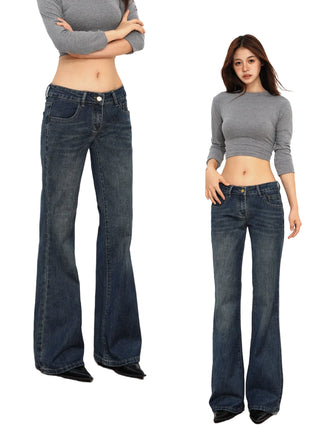 mid-low waist jeans